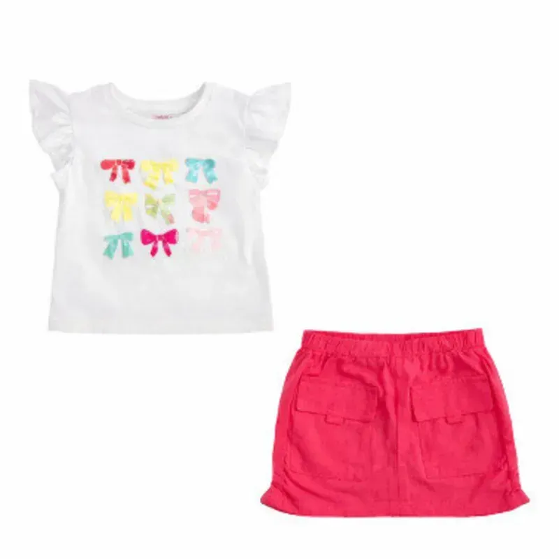 Conjunto de Pullover con Lazos y Saya