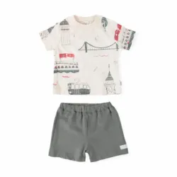 Conjunto de Pullover con Short Color Gris