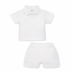 Conjunto de Pullover y Short Blanco