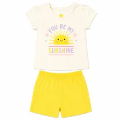 Conjunto de Short y Pulover para Bebe Niña
