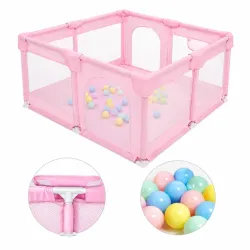 Corral con Malla Transpirable y Bolas para Juego
