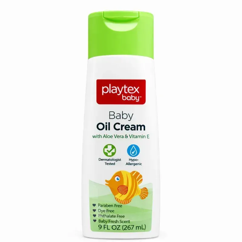 Crema de Aceite para Bebés con Aloe Vera y Vit E Playtex 267ml