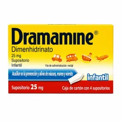 DRAMAMINE® INFANTIL Supositorio 25 mg
