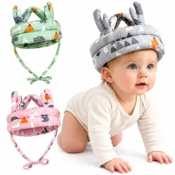 Gorro Anticaída con Velcro para Bebé