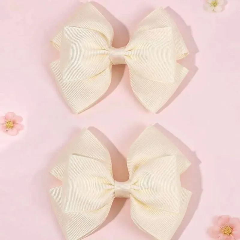Hebillas para el Cabello con Lazo Amarillo
