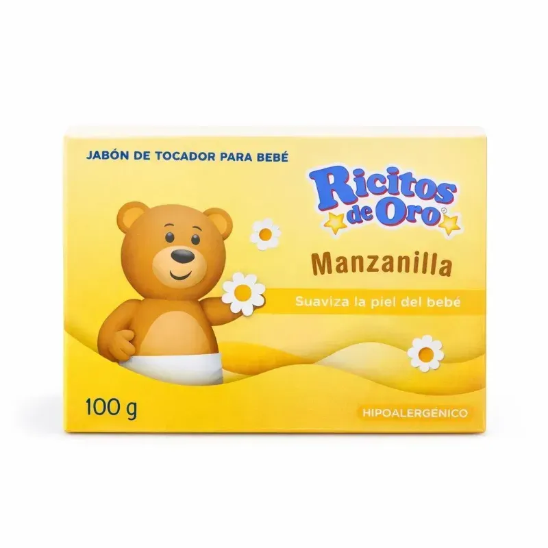 Jabón Infantil Hipoalergénico Ricitos de Oro 90g Manzanilla