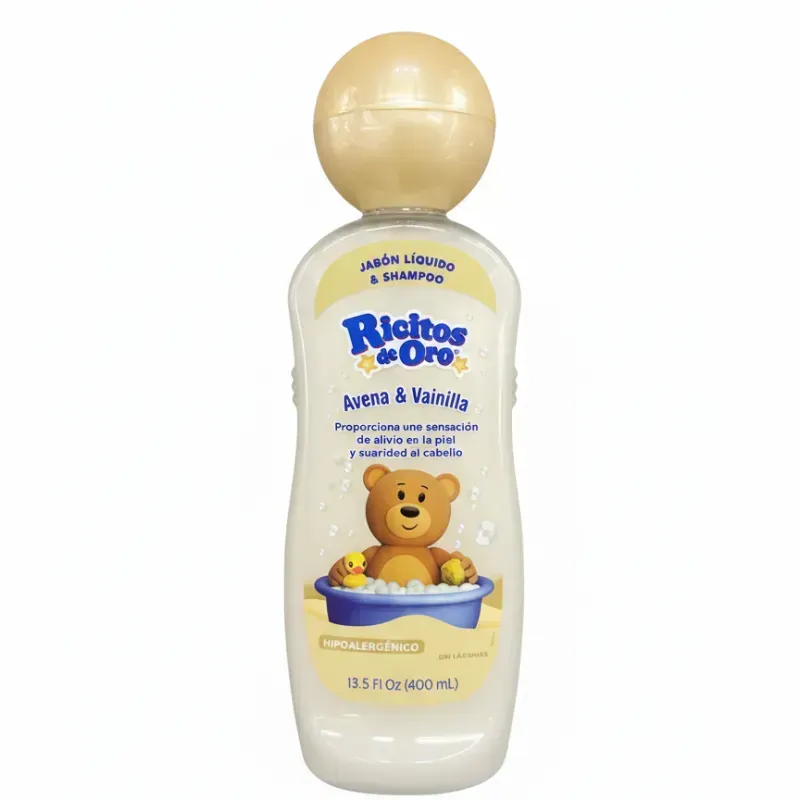 Jabón Líquido & Shampoo Ricitos de Oro 400ml Avena y Vainilla