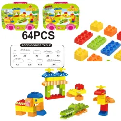 Juguete Carrito de Lego 65 piezas para Niños