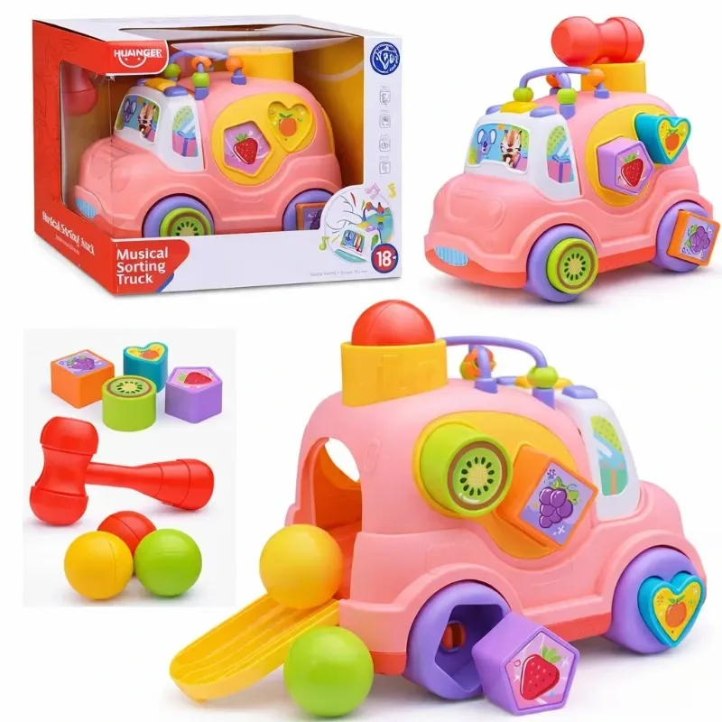Juguete Carro Musical Rosa Interactivo.