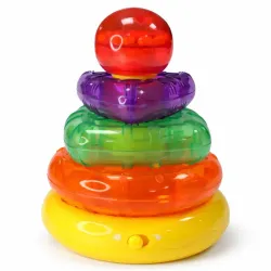 Juguete Push - Torre de Aros para Bebés luz y Música.