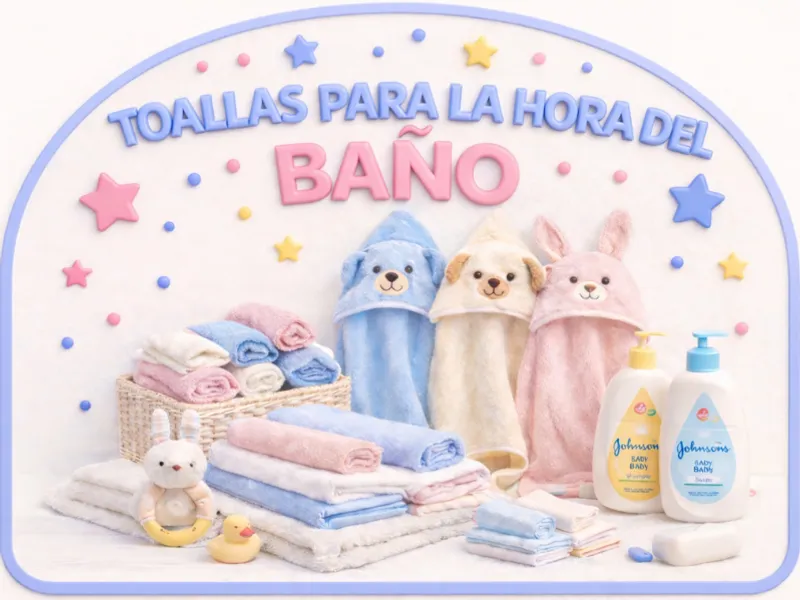 Toallas para la hora del Baño del Bebé