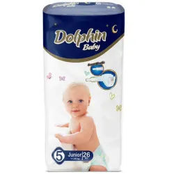 Pañales desechables Dolphin Baby Etapa 5 (26 piezas)