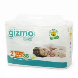 Pañales desechables Gizmo Baby Etapa 2 (38 piezas)