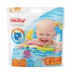 Pañales Desechables Nuby de Natación Talla XL para niño (3 piezas)