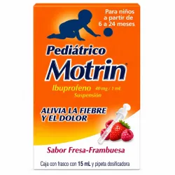 Pediátrico Motrin® Ibuprofeno 40 mg / 1 mL Suspensión