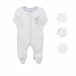 Pijama Enterizo Unicornio con Corazones para Bebé