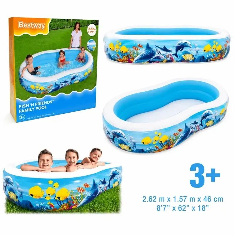 Piscina Para Niños, fondo Marino 3+