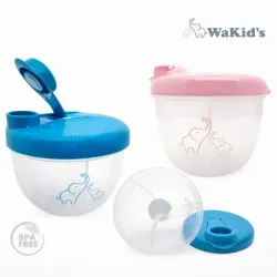Porta Leche infantil con dosificador de tres Divisiones.