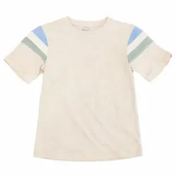 Pullover Beige con Rayas en Mangas