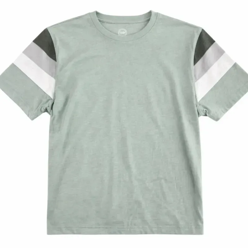 Pullover Verde con Mangas a Rayas para Niño