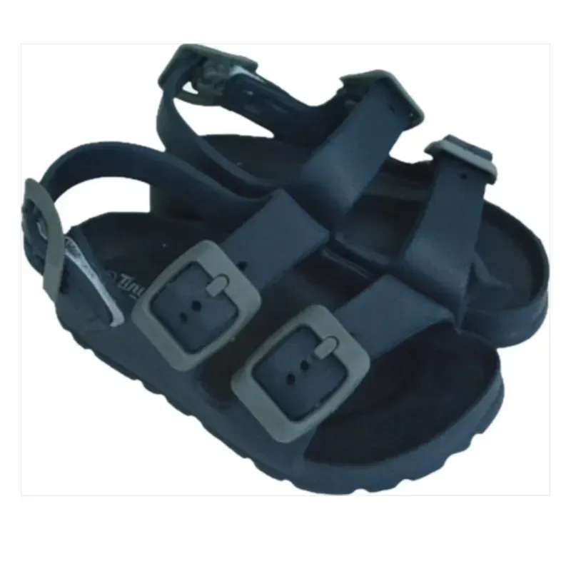 Sandalias Negras con Hebilla para Bebé