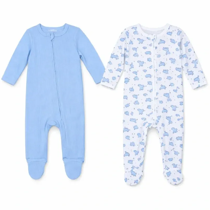 Set Azul y Blanco enterizo para Bebé