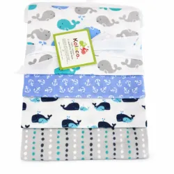 Set de 4 Pañales de Algodón para Cuna Hipoalérgico.