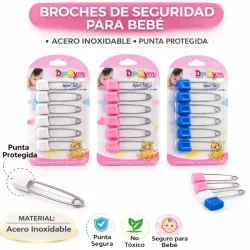 Set de 6 Alfileres para Bebés