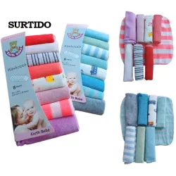 Set de 8 Piezas de Toallitas para Bebes