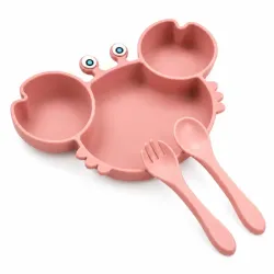 Set de Alimentación de Silicona para Bebés.