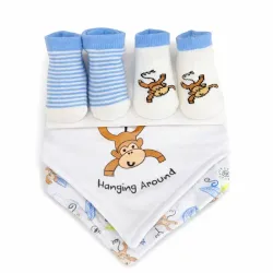 Set de Baberos con Medias para Niños
