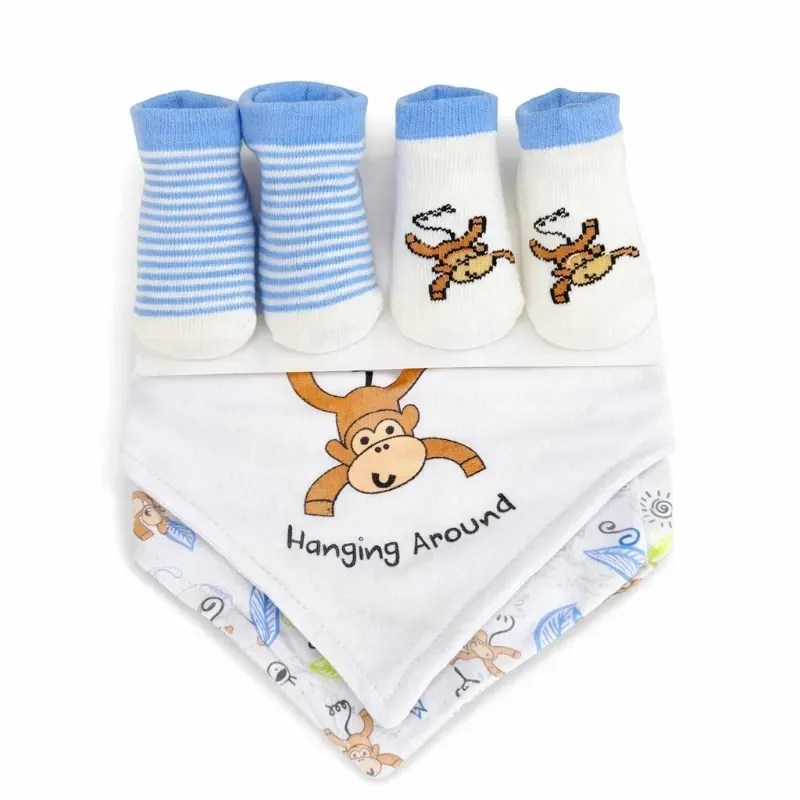 Set de Baberos con Medias para Niños