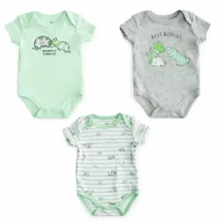 Set de Bodys Verdes y Grises