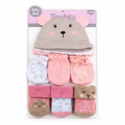 Set de Gorro, Manoplas y Medias para Bebé