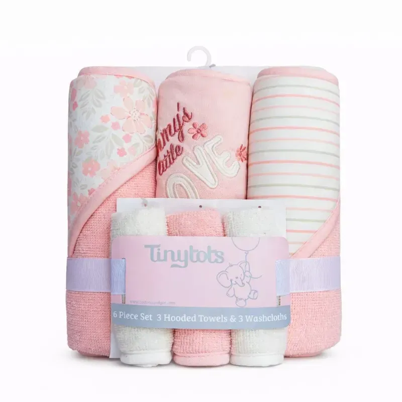 Set de Toallas con Capucha + 3 Toallitas
