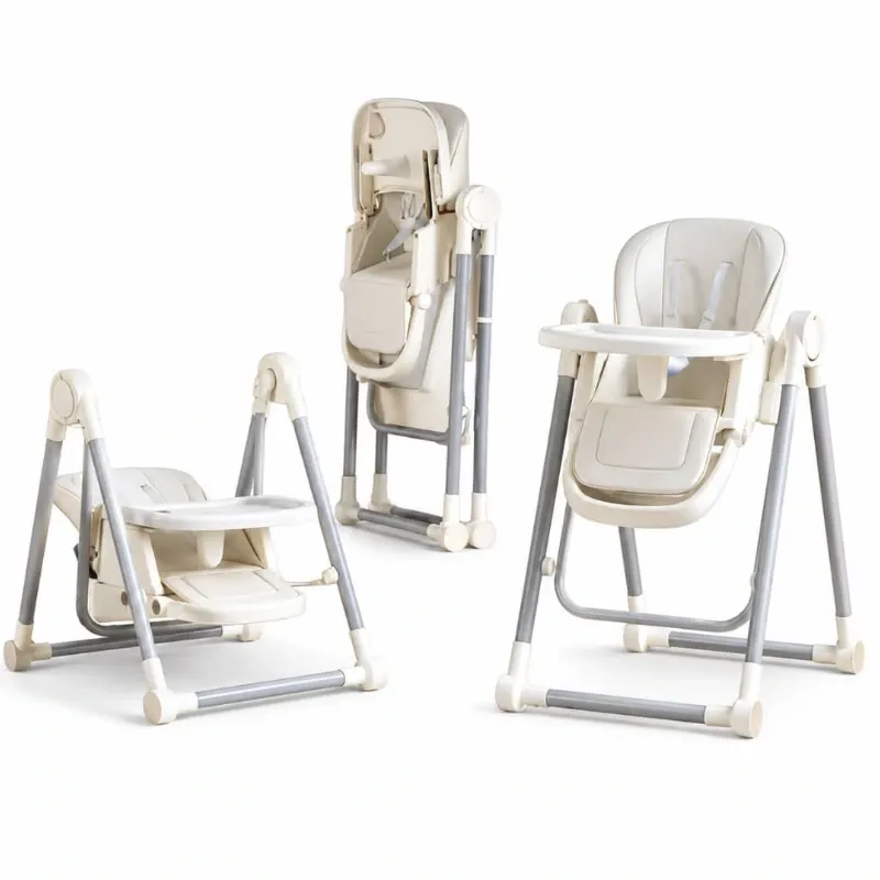 Silla de Comer Plegable con Función de Columpio