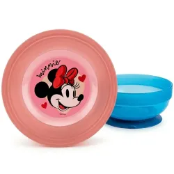 Tazón de Alimentacion con Ventosa para Bebés Minnie Mouse