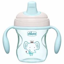 Vaso Chicco de Transición con Boquilla de Silicona