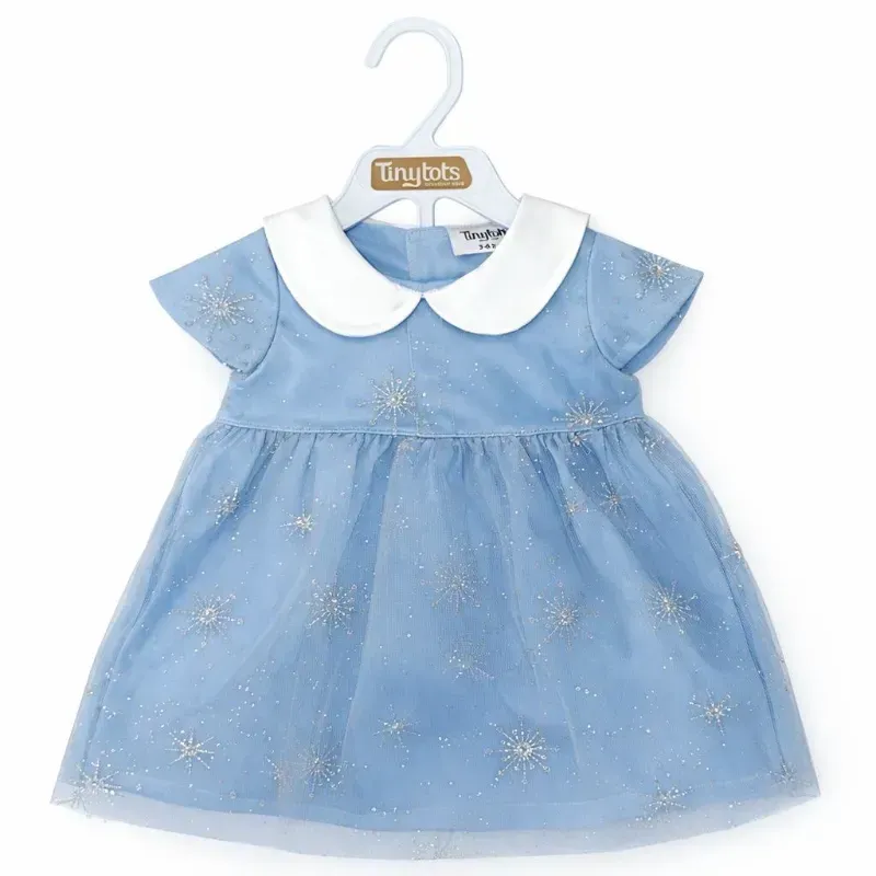 Vestido Azul Corte Princesa para Niñas