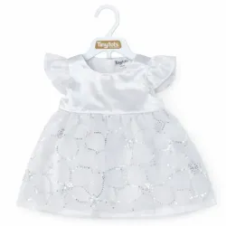 Vestido Blanco con Corte de Princesa para Niñas de Encajes