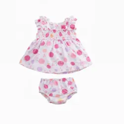 Vestido con pant Rosada