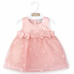 Vestido Salmon con Lazos