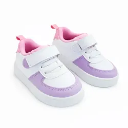 Zapatillas Infantiles Rosadas y Blancas