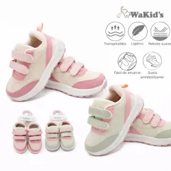 Zapatillas Rosadas con Peguetas para Bebé