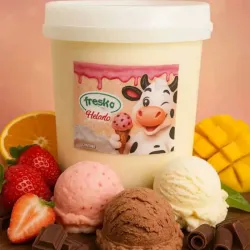 Helado piña glace