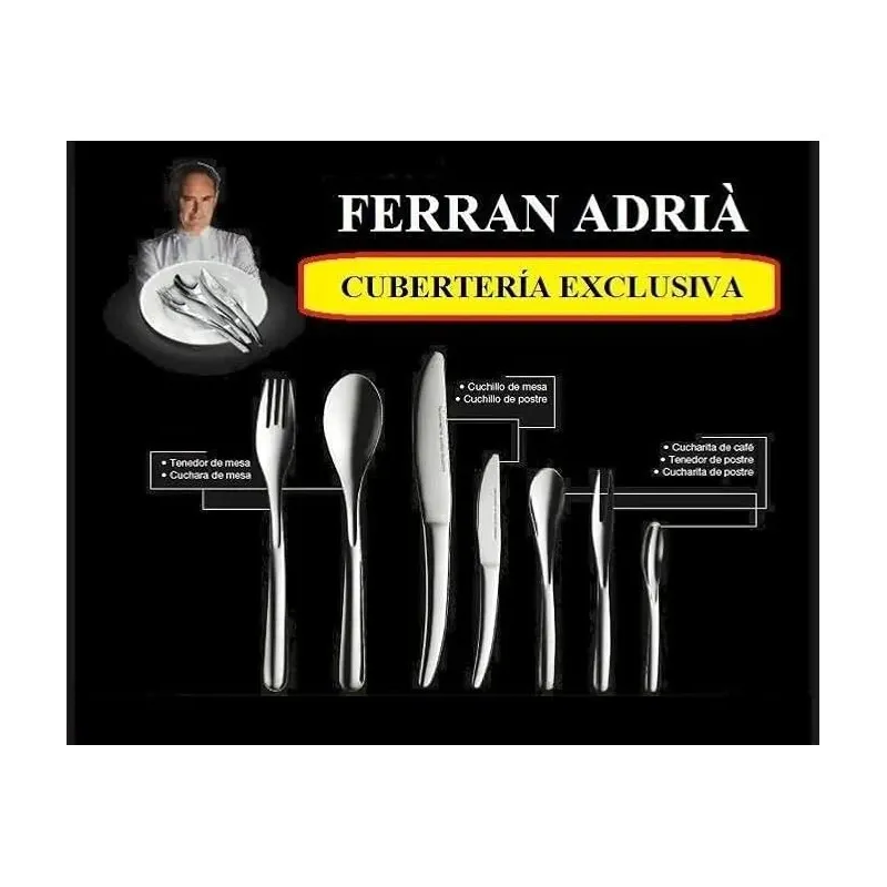 Juego de Cubiertos Ferrán Adriá 4 juegos de 7 piezas