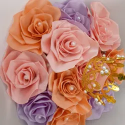 RAMO DE FLORES ETERNAS 💜🩷🧡