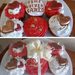 CAJITA DE REGALO CUPCAKE TEMATICO COMESTIBLE
