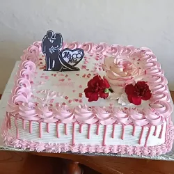 CAKE DE MERENGUE DE BODA TAMAÑO CUADRADO