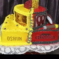 CAKE RELIGIOSO DE DOS PISOS